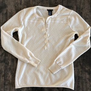 Theory pointelle wool sweater